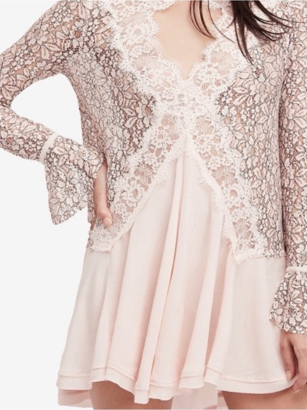 Free People Tell Tale Lace Tunic